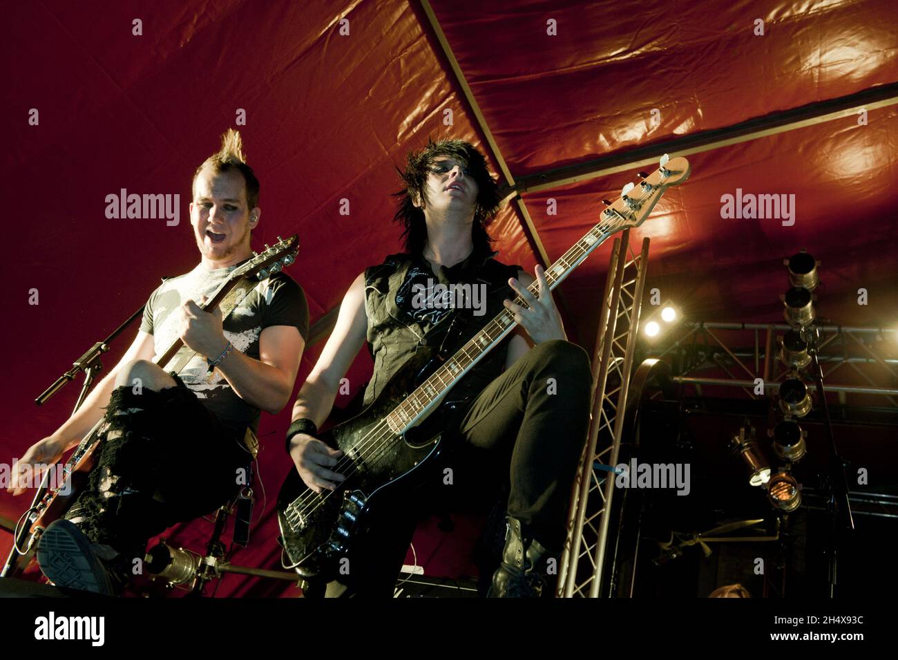 Blood On The Dance Floor performing on stage during Vans Warped Tour at
