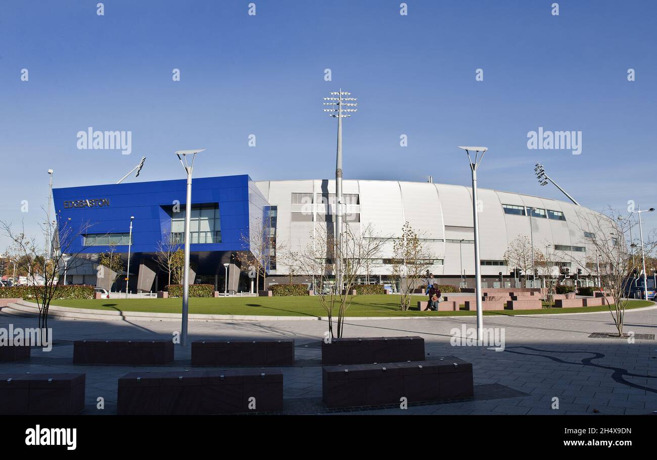 General view of the Edgbaston Cricket Ground in Birmingham Stock Photo
