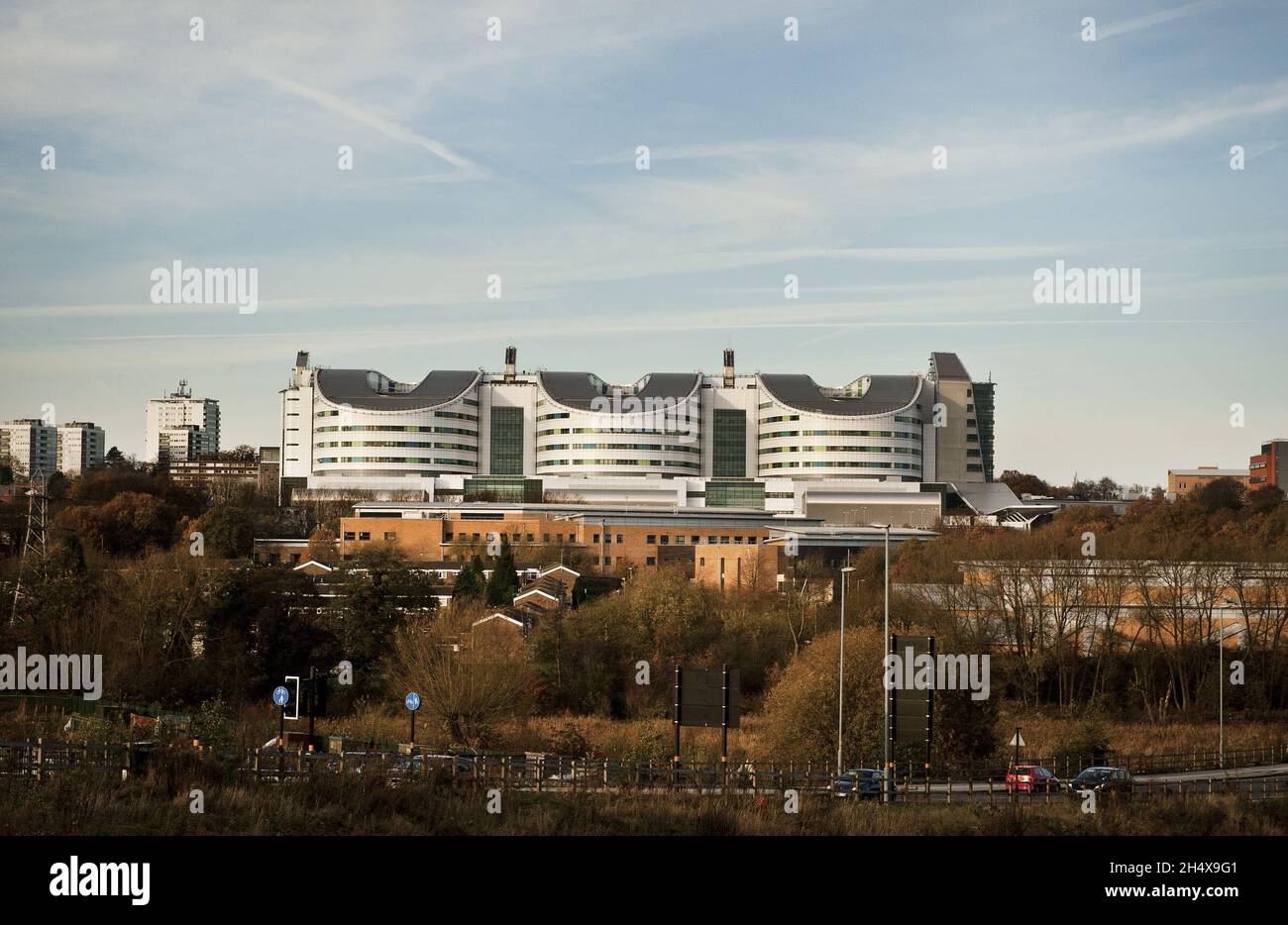 General view of the new Queen Elizabeth Hospital in Birmingham Stock ...