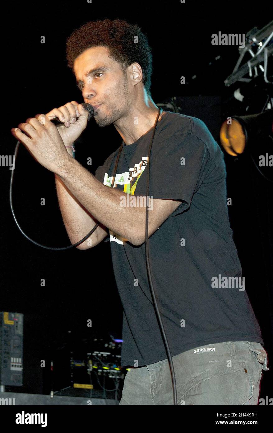 Kingslee James Daley, also known as Akala, live in concert at the 02 Academy 3 in Birmingham. Stock Photo