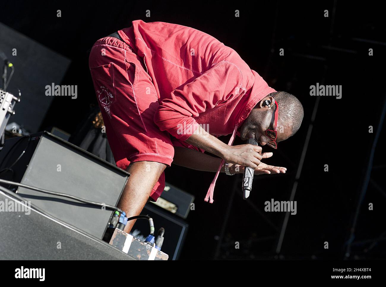 Wretch 32 Rapper Wretch 32 in concert during Parklife Weekender festival in Heaton park ...