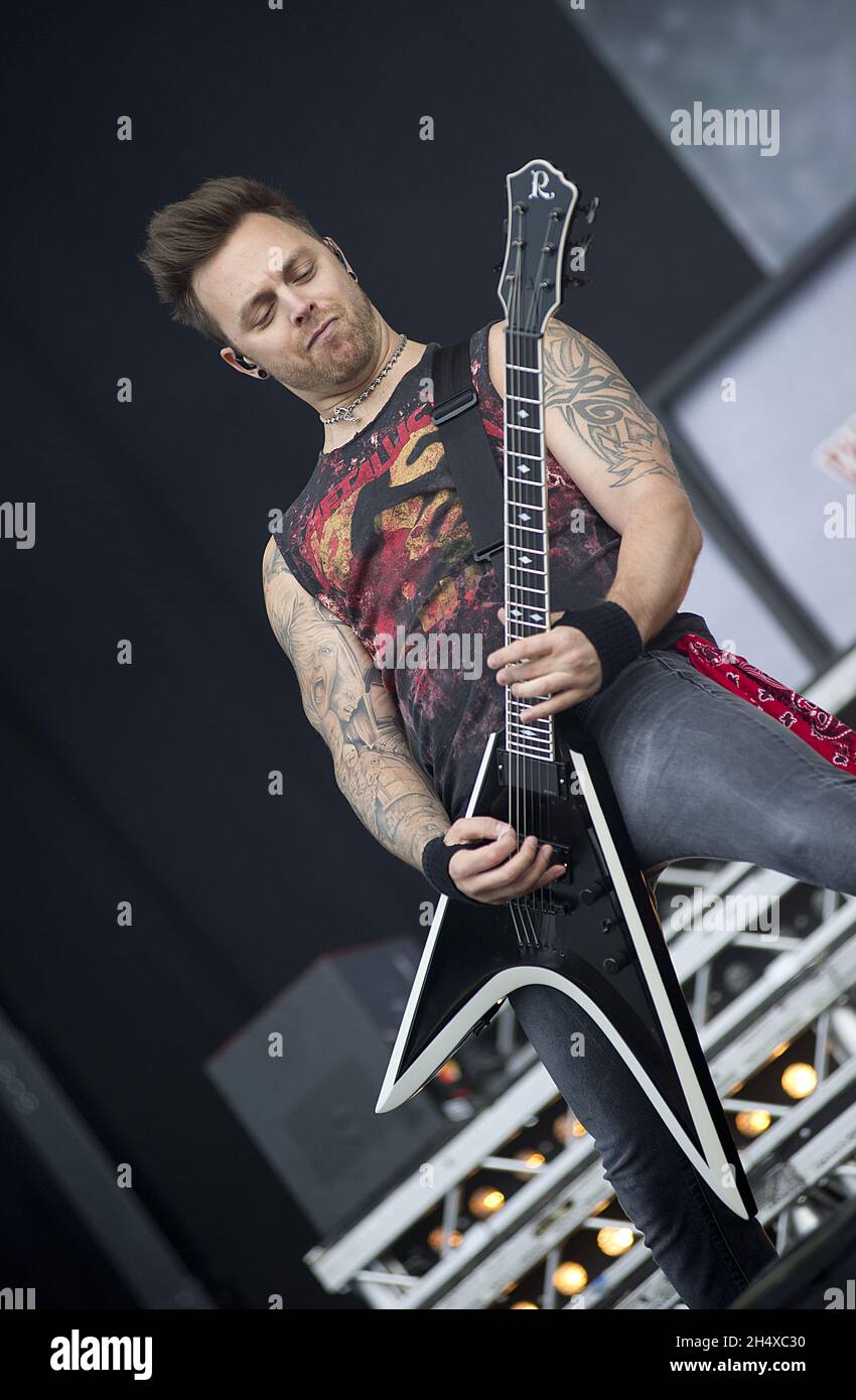 Bullet For My Valentine in concert during Download festival - Donington Park Stock Photo