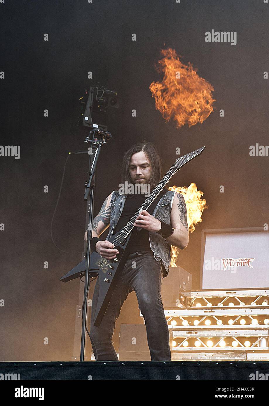 Bullet For My Valentine in concert during Download festival - Donington Park Stock Photo