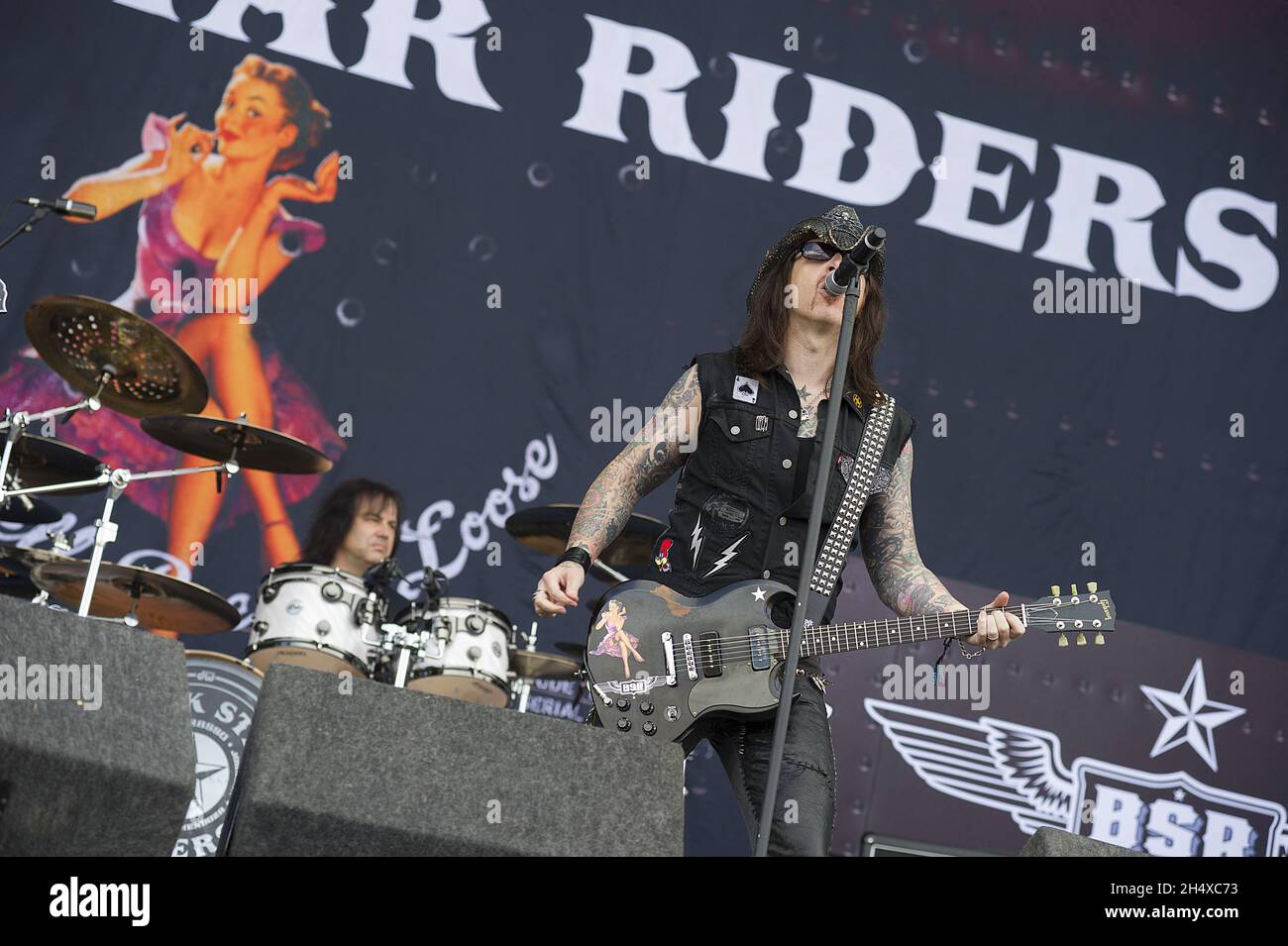 Black Star Riders in concert during Download festival Stock Photo - Alamy