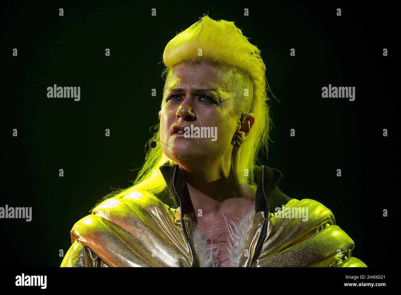 Peaches in concert , performing Peaches Christ Superstar for the first time in the UK, during