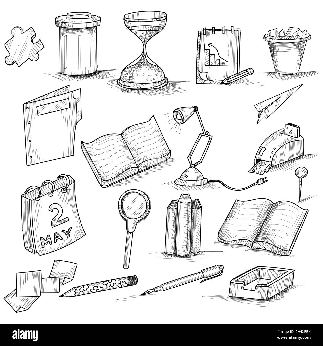 Hand draw doodle decorative set design Stock Vector Image & Art Alamy