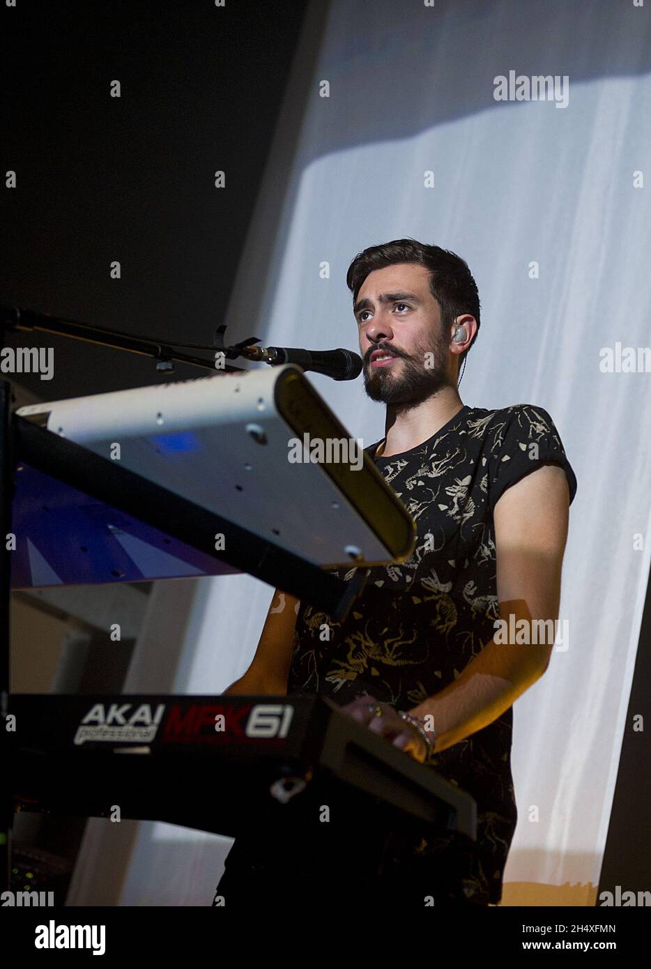 Kyle Simmons of Bastille performs live on stage at the 02 Academy in  Birmingham Stock Photo - Alamy