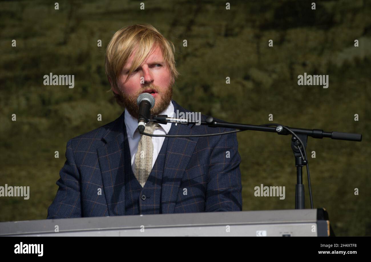 Tom Hickox live on stage on day 2 at Festival No. 6 on 6th September 2014 at Portmeirion, Wales Stock Photo