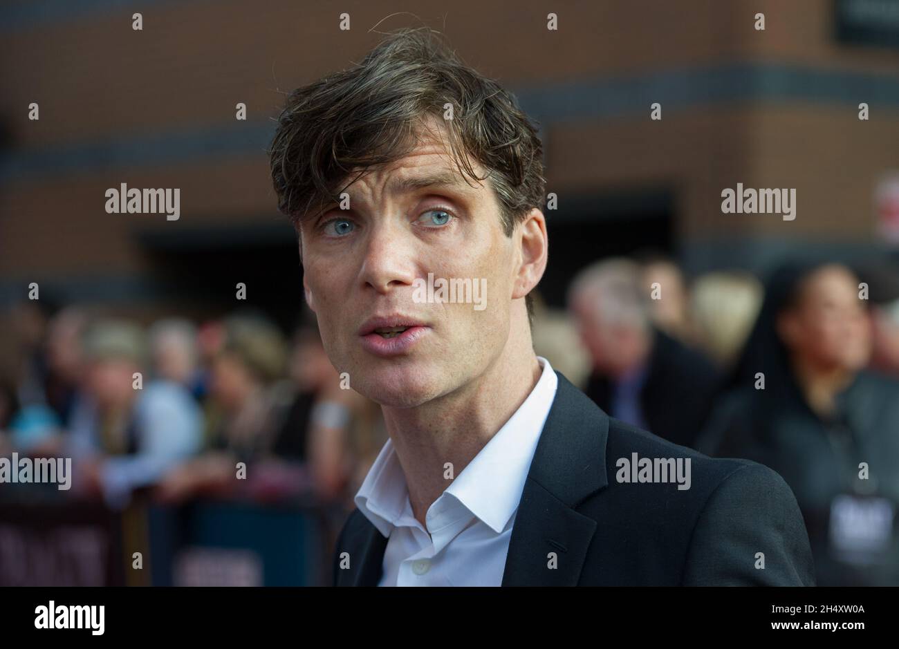 Cillian Murphy attending the world premiere screening of the first episode of the new series Peaky Blinders at Cineworld Broad Street in Birmingham on Sunday 21st September Stock Photo