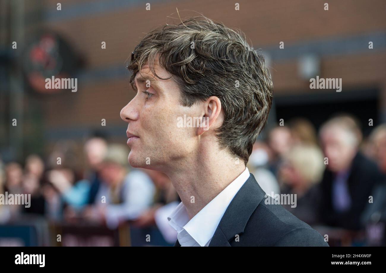 Cillian Murphy attending the world premiere screening of the first episode of the new series Peaky Blinders at Cineworld Broad Street in Birmingham on Sunday 21st September Stock Photo