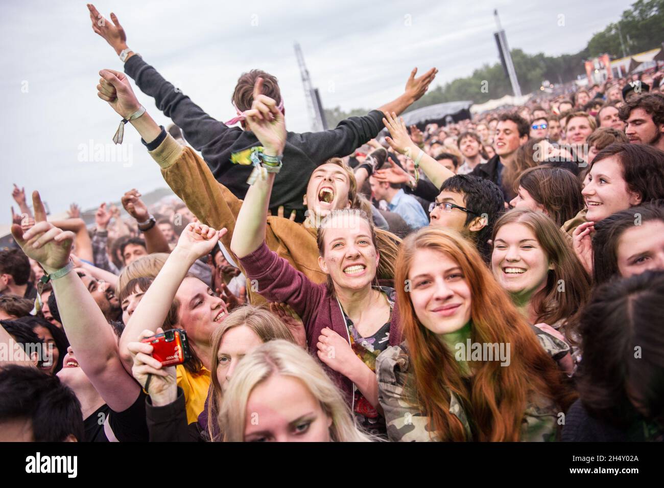 Festival goers on day 1 of Best Kept Secret festival on June 19, 2015 in  Hilvarenbeek, The Netherlands Stock Photo - Alamy