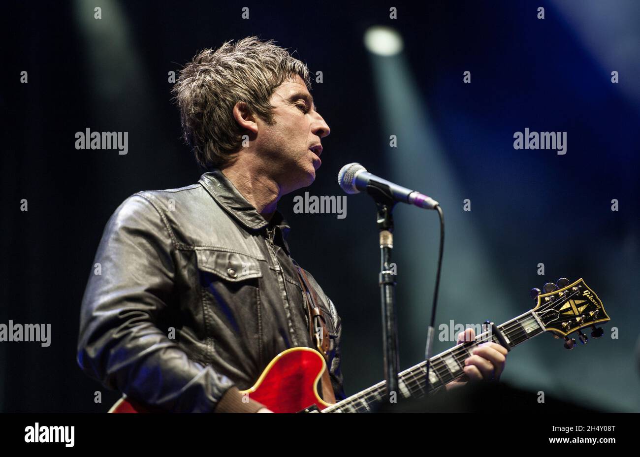 Noel Gallagher & The Flying Birds performing live on day 2 of Best Kept Secret festival on June 20, 2015 in Hilvarenbeek, The Netherlands Stock Photo