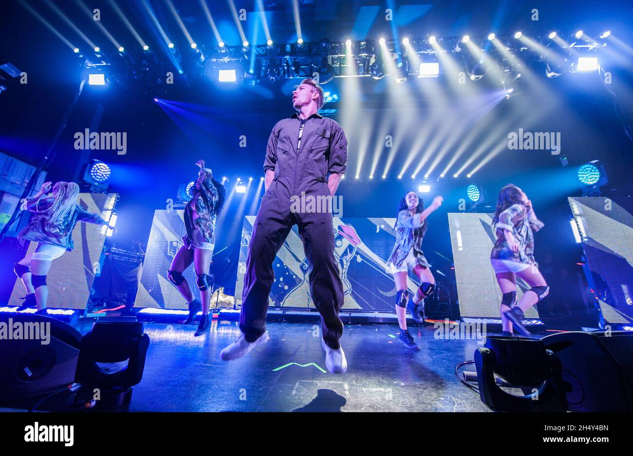 Diplo of Major Lazer performing live on stage at the 02 Academy on October 14 2015 in Birmingham