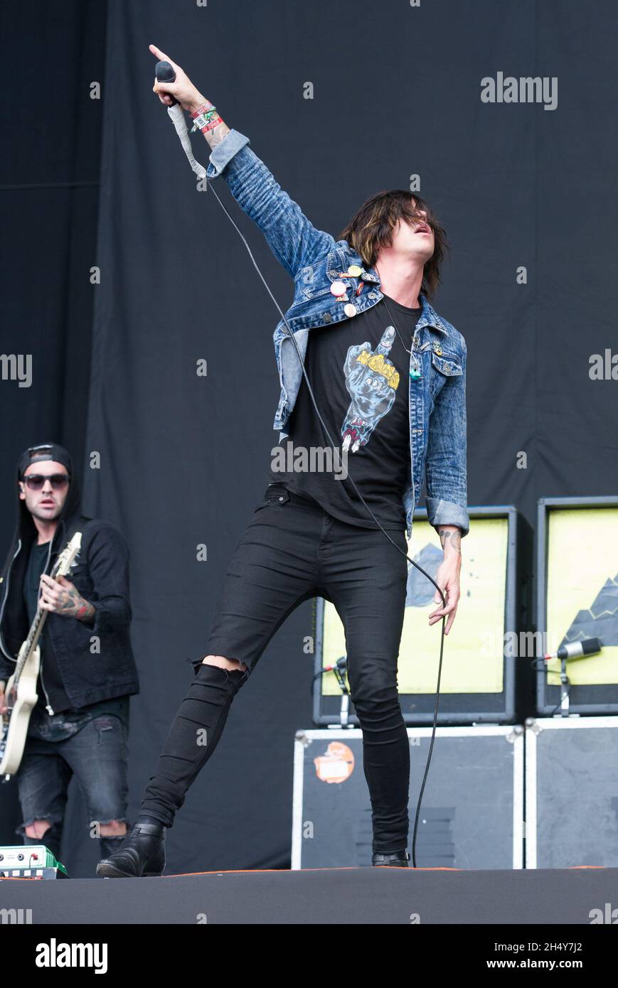 Kellin Quinn (Black Outfit) Buddy - Torso Up Cutout, image size:869x1390