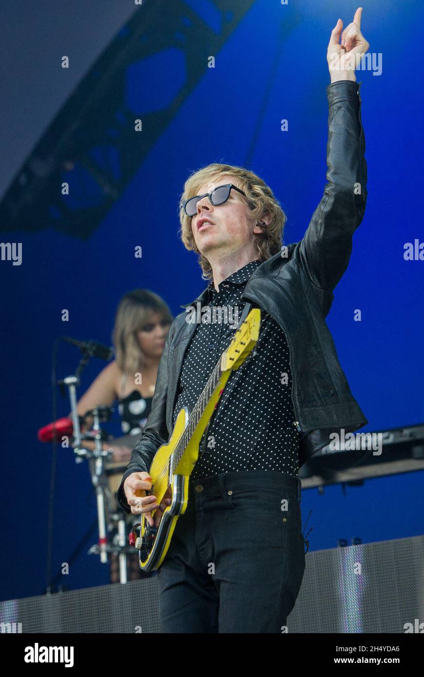 Beck performs live on stage on day 3 of All Points East festival in ...