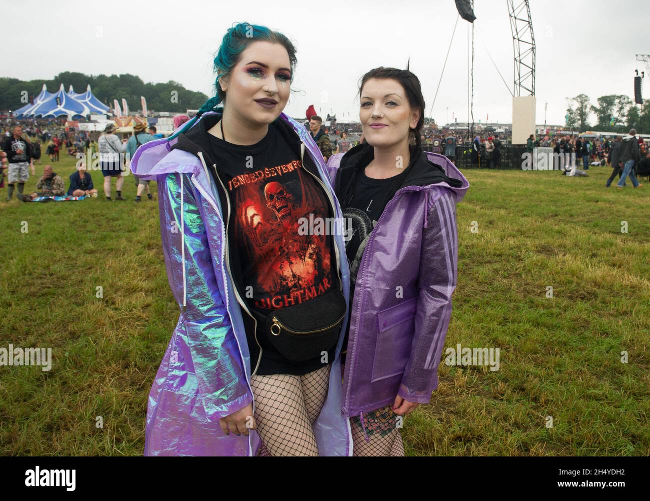 Festival goers on day 1 of Download Festival in Donington Park in ...