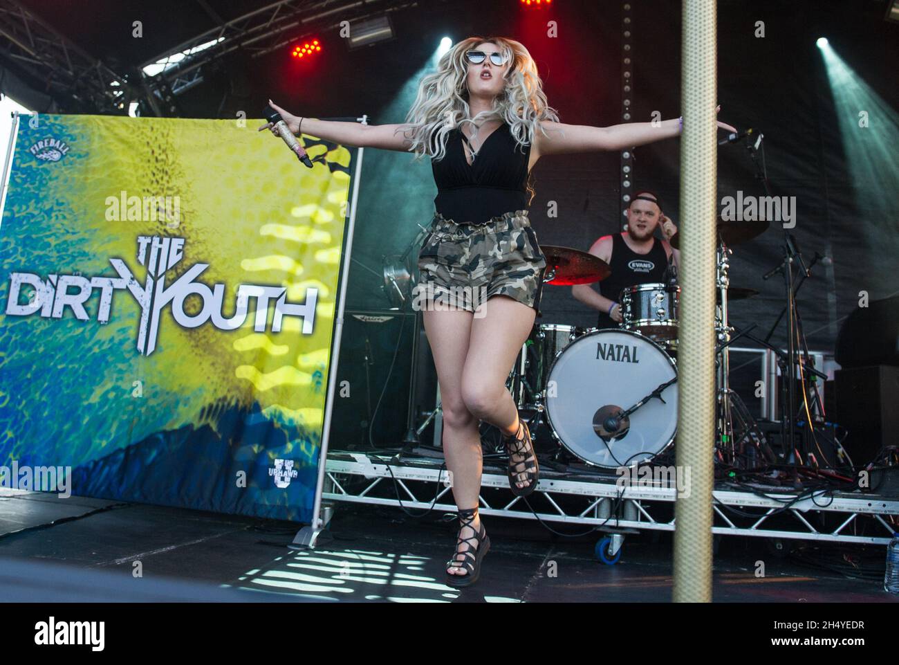 Danni Monroe of The Dirty Youth performs live on day one of Amplified ...