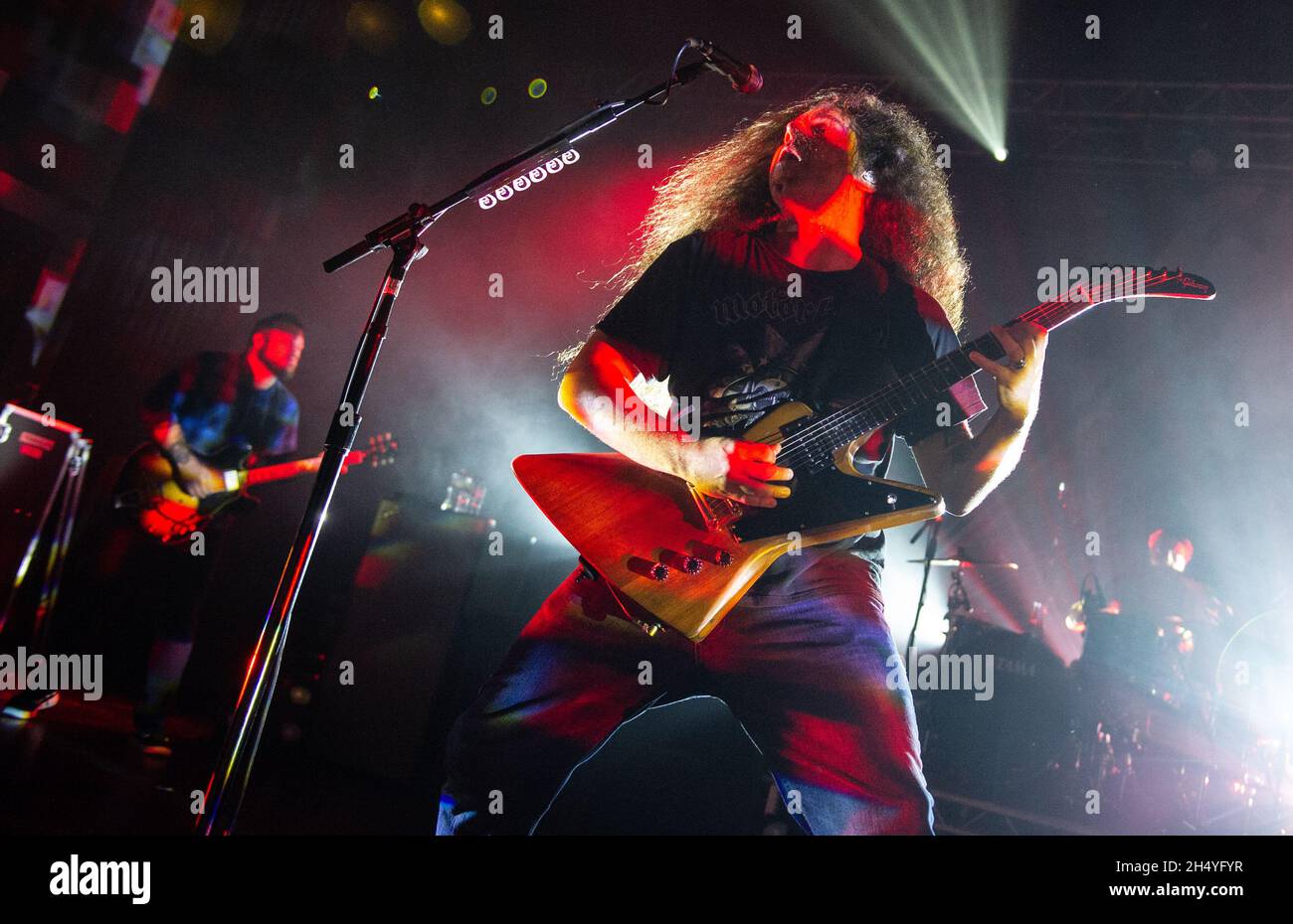 Claudio Sanchez of Coheed and Cambria performs live on stage on 14 October 2018 at the O2 Academy in Birmingham, England. Picture date: Sunday 14 October, 2018. Photo credit: Katja Ogrin/ EMPICS Entertainment. Stock Photo