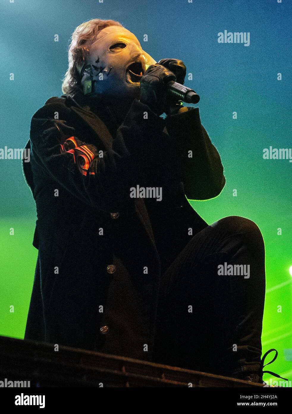 Corey Taylor of Slipknot performs on stage at Arena Birmingham during We Are Not Your Kind World Tour on 24 January 2020 in Birmingham, UK. Picture date: Friday 24 January 2020. Photo credit: Katja Ogrin/EMPICS Entertainment. EDITORIAL USE ONLY Stock Photo
