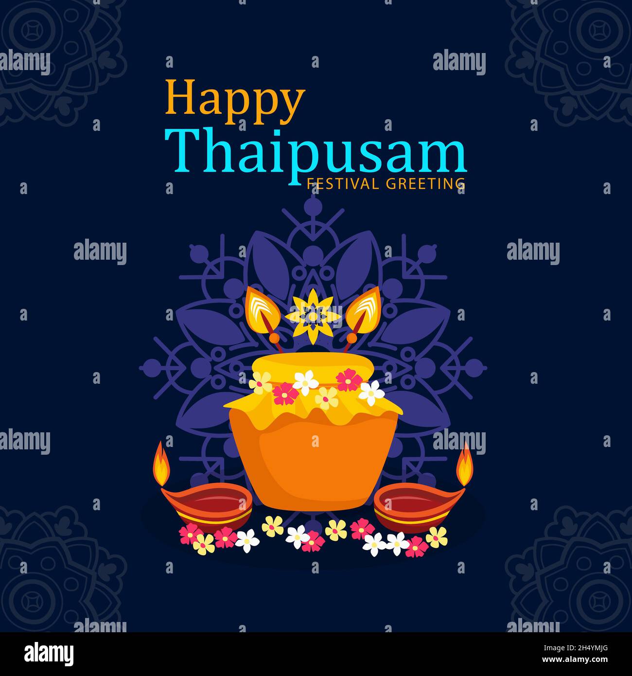 Thaipusam Card New Design 2022 Stock Photo