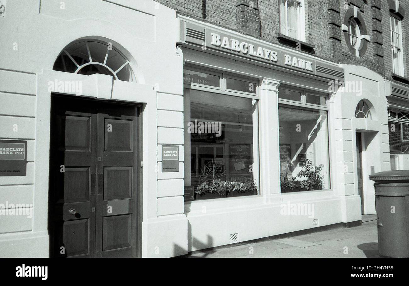 Exterior of a branch of Barclays Bank at Bedford Row in Holborn, London on October 2, 1991. Stock Photo