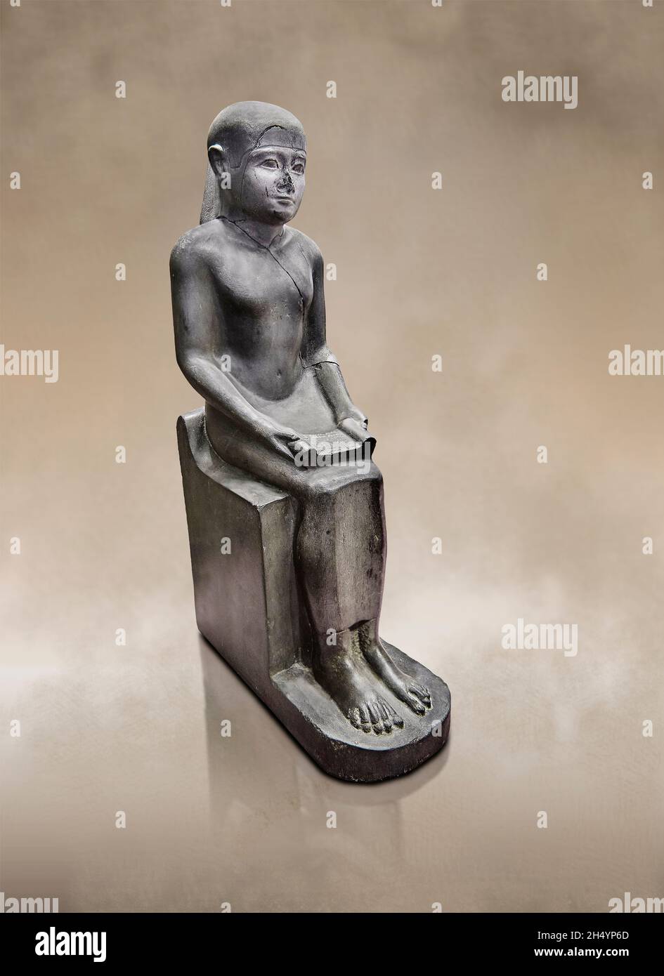 Egyptian statue sculpture of sage & servant Imhotep, 33230, Ptolemaic