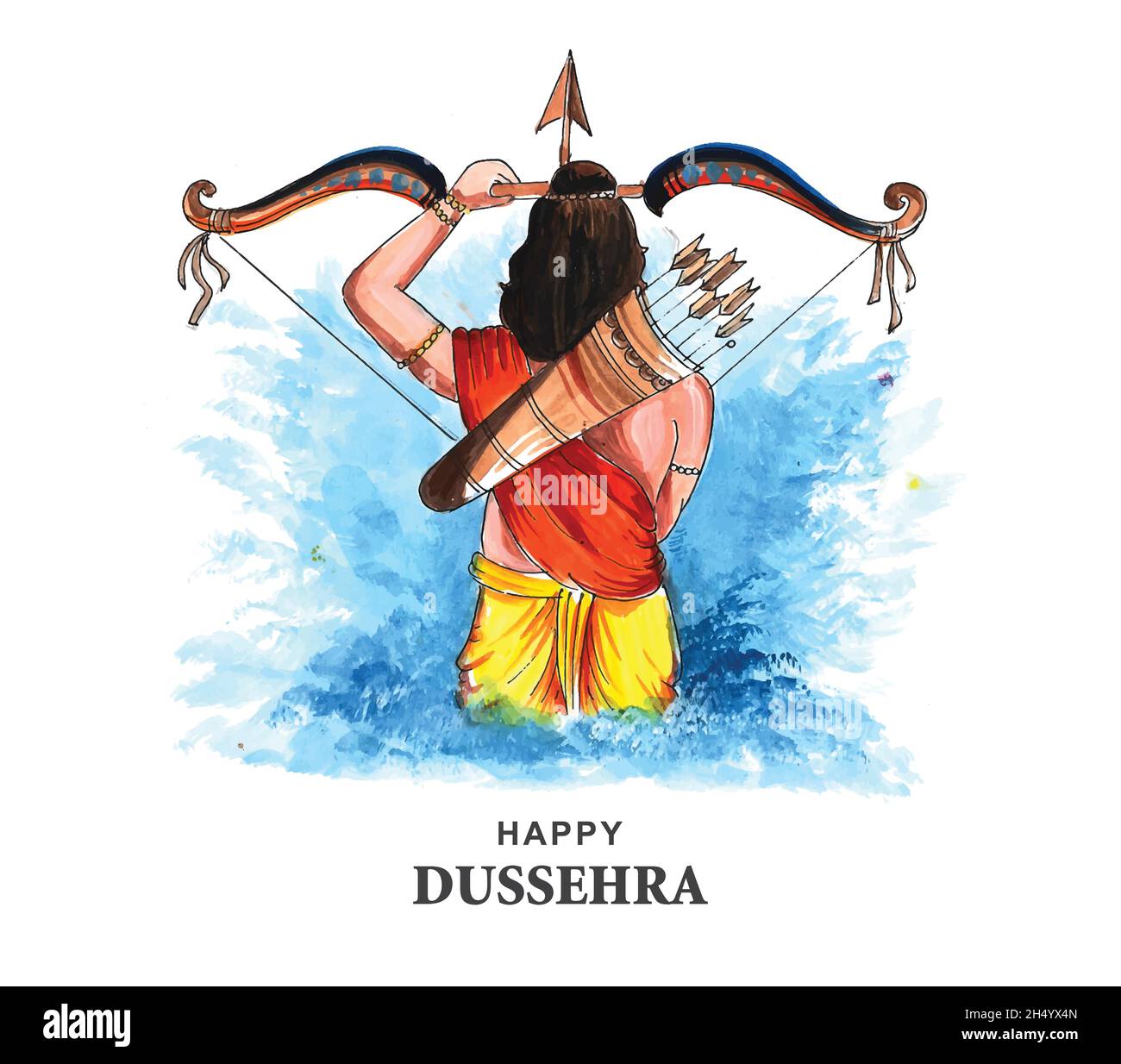 Dussehra celebration - Ravana with ten heads, Hand Drawn Sketch Vector  illustration. Stock Vector | Adobe Stock