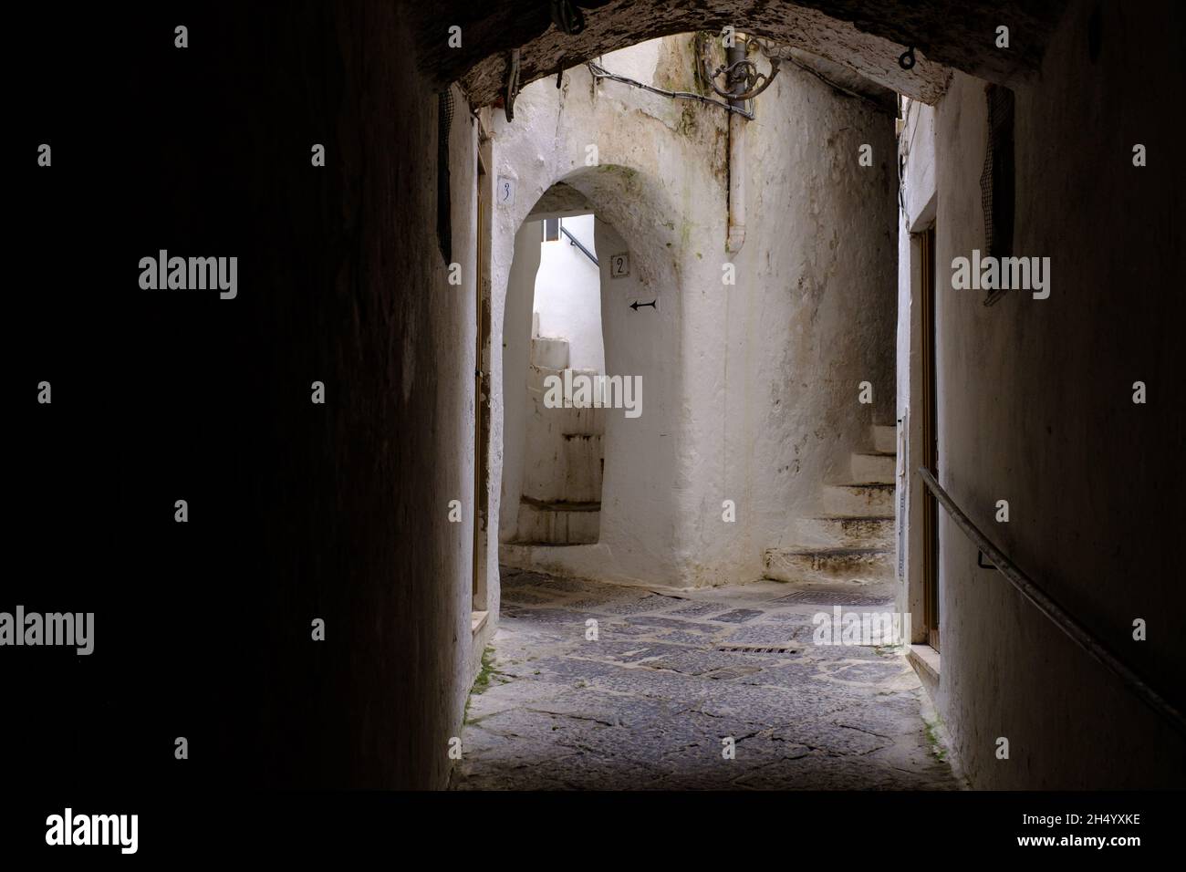 Old dark ruined building Stock Photo - Alamy