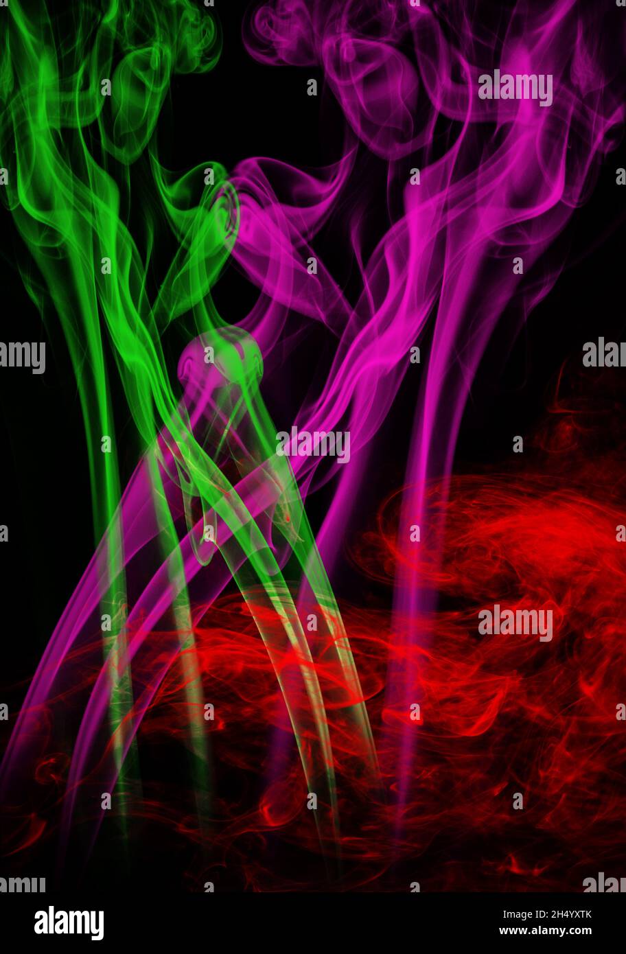 Multiple coloured colored smoke plumes hi-res stock photography and ...