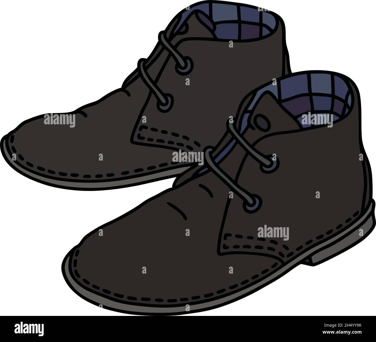 Blue suede shoes, mens Stock Vector Images - Alamy