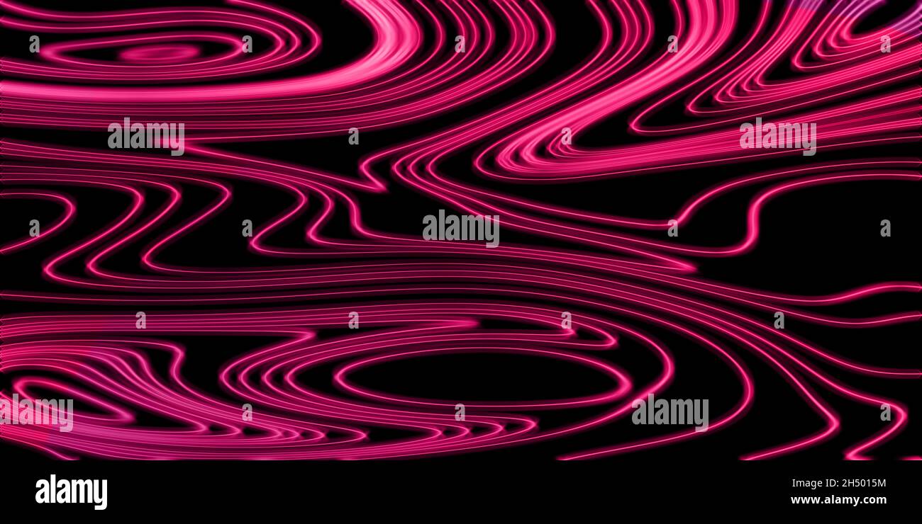 Neon Glow red lines on a dark background, Glowing background Stock