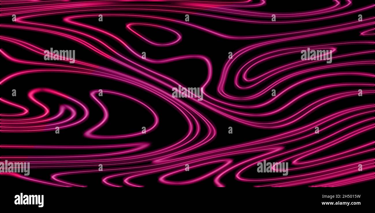 Neon Glow red lines on a dark background, Glowing background Stock