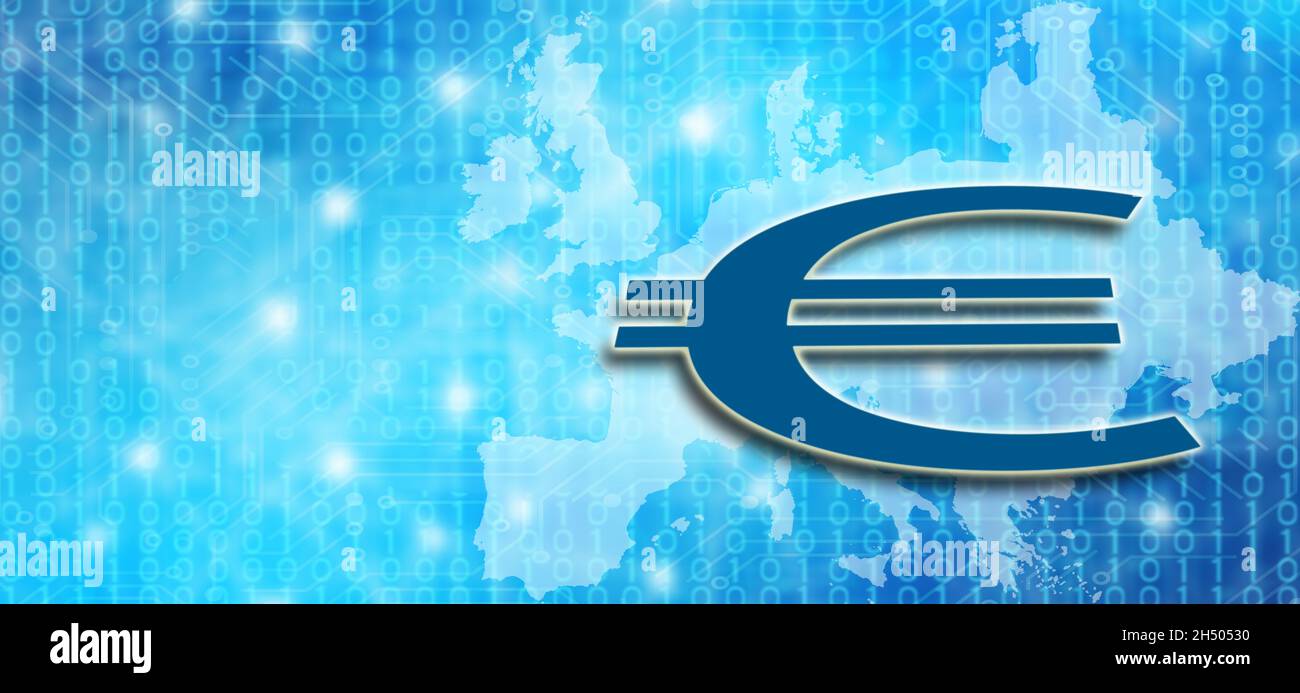 digital Euro, new digital currency concept Stock Photo Alamy