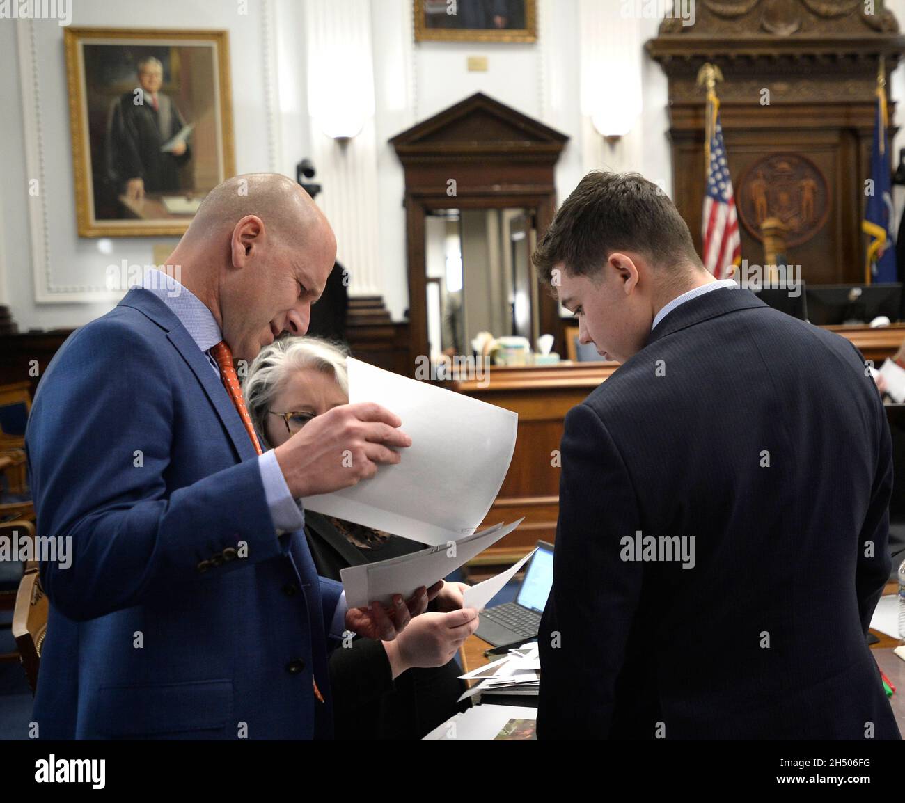 Kenosha, Wisconsin, USA. 5th Nov, 2021. Kyle Rittenhouse, right