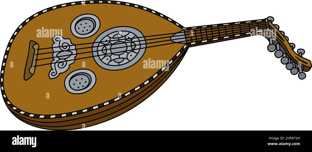 Hand drawing of a historical lute Stock Vector Image & Art Alamy