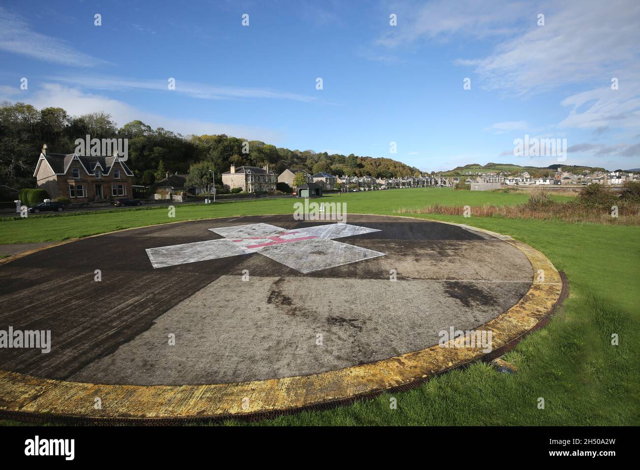 Millport, Isle of Cumbrae, Ayrshire, Scotland, UK. The Helipad ,A