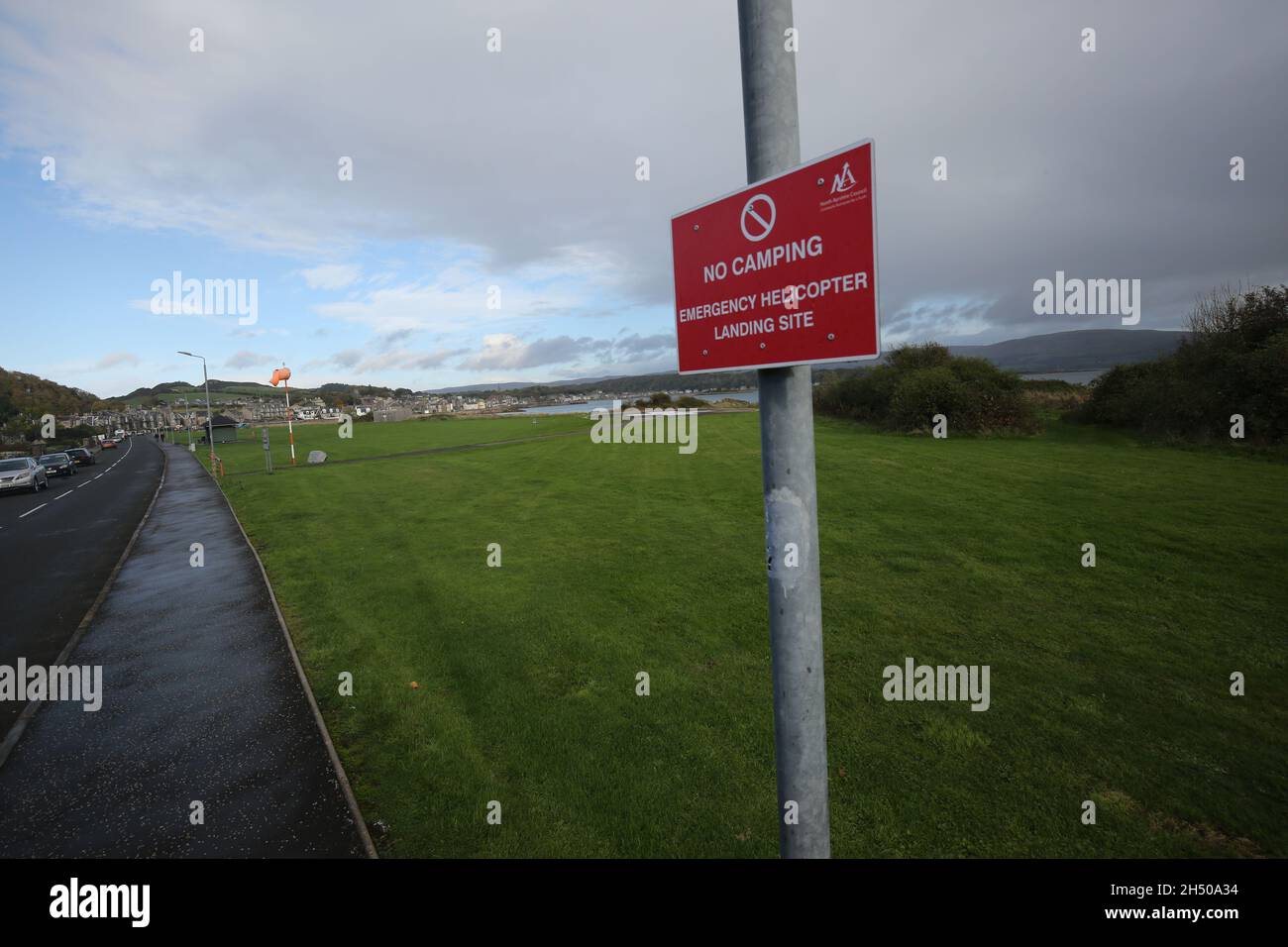 Millport, Isle of Cumbrae, Ayrshire, Scotland, UK. The Helipad ,A