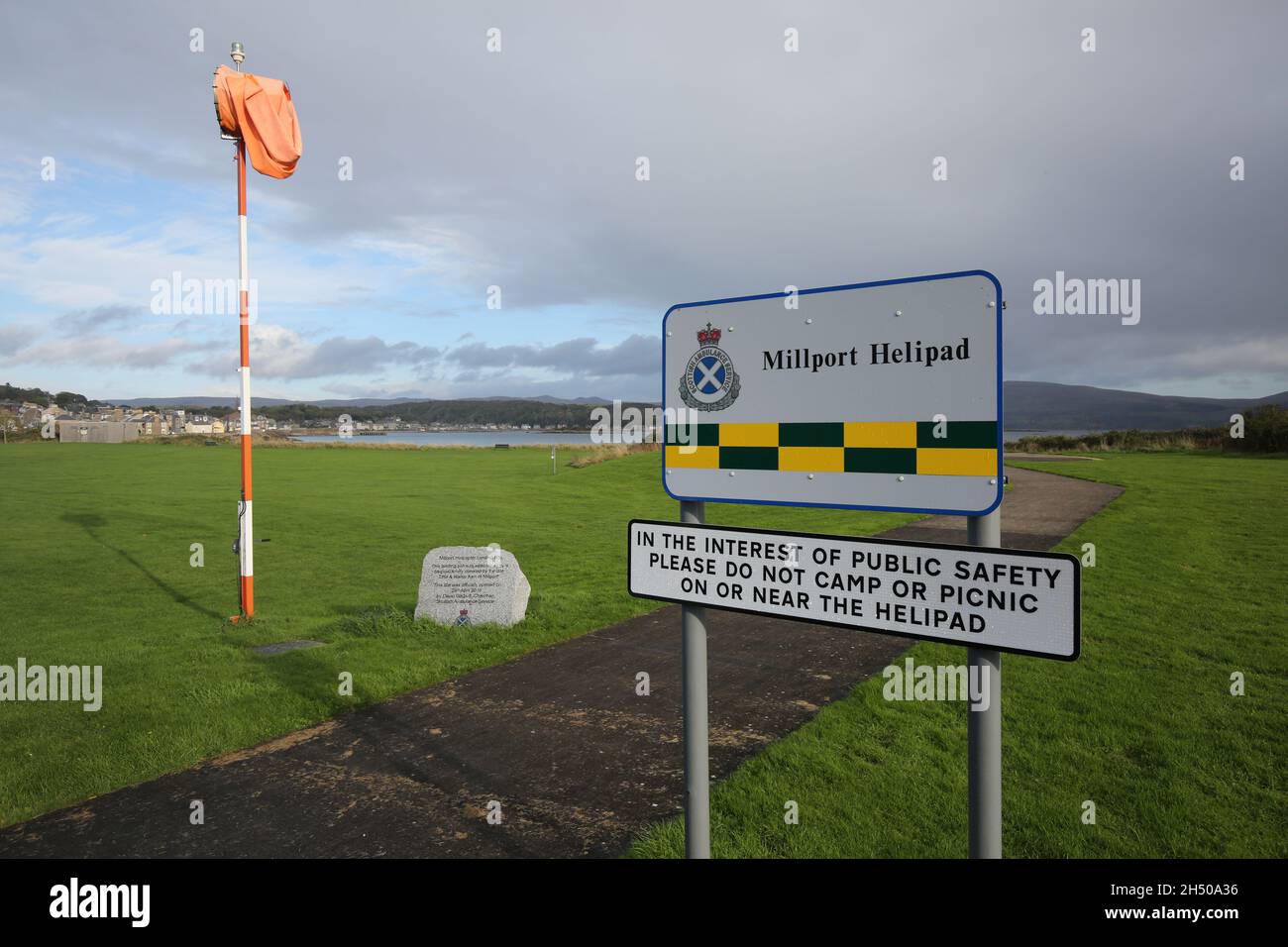 Millport, Isle of Cumbrae, Ayrshire, Scotland, UK. The Helipad ,A