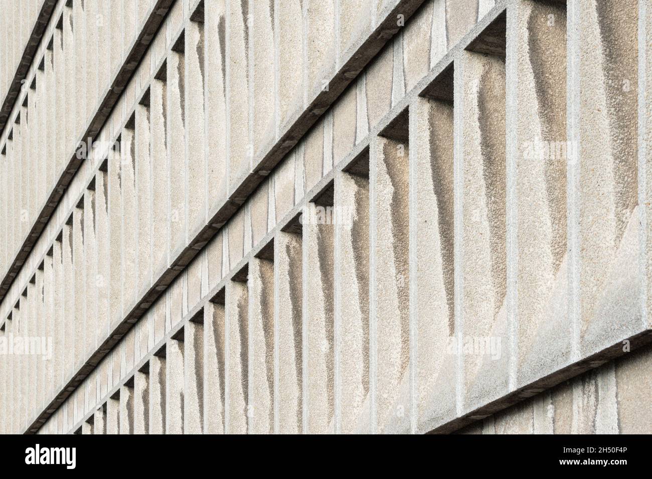 Brutalist architecture, Stopford House in Stockport, Manchester Stock ...
