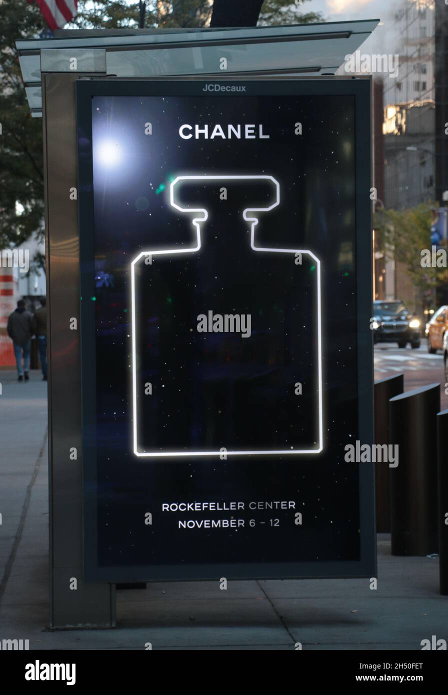 Chanel Original Advertising Perfume Store Display in Plexiglass at