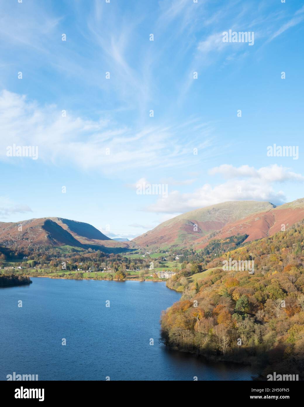 View of Grasmere From Loughrigg Terrace Stock Photo