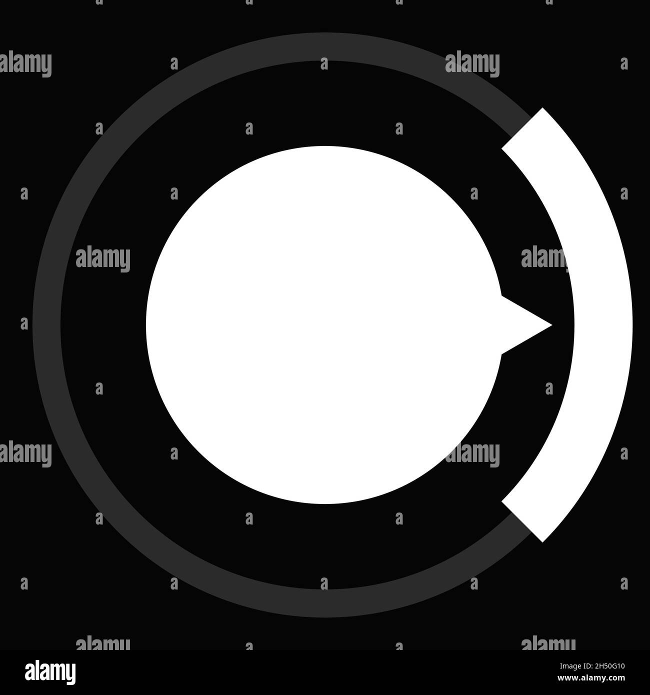 Gauge, meter, dial icon with different number of sections, parts
