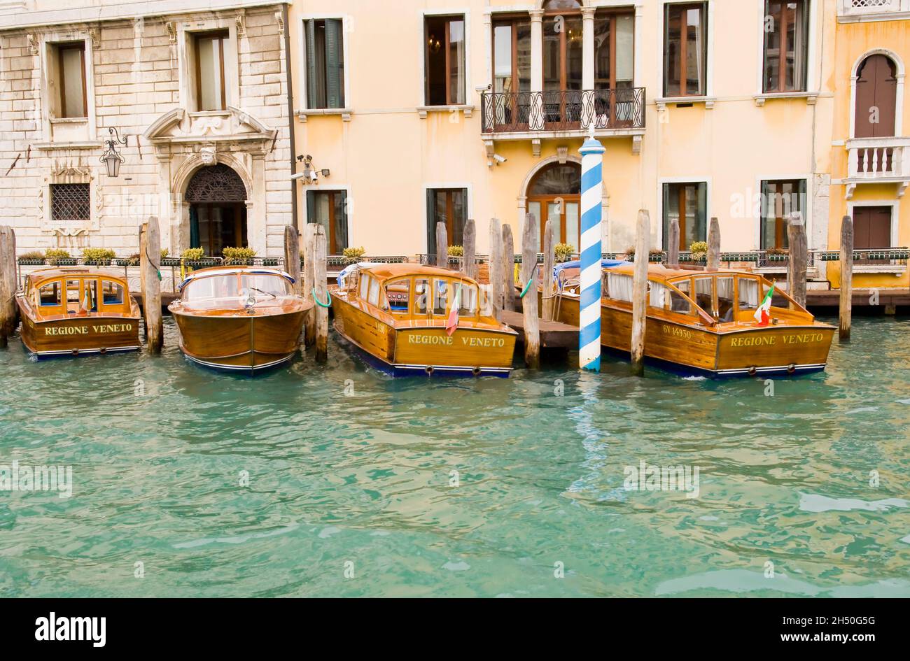 Wooden boats, Venice Stock Photo - Alamy