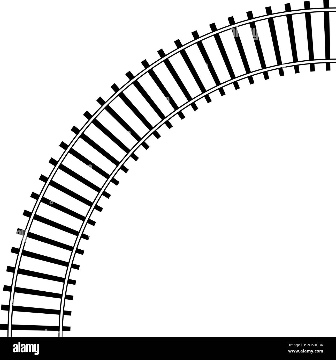 Railway, train track, tramway silhouette illustration - stock vector  illustration, clip-art graphics Stock Vector Image \u0026 Art - Alamy, image size:1300x1390