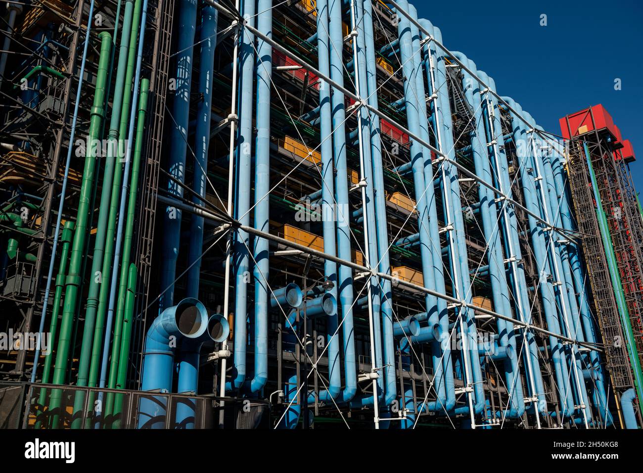 Centre Georges Pompidou, Beauborg, 4th district, Paris, France Stock Photo