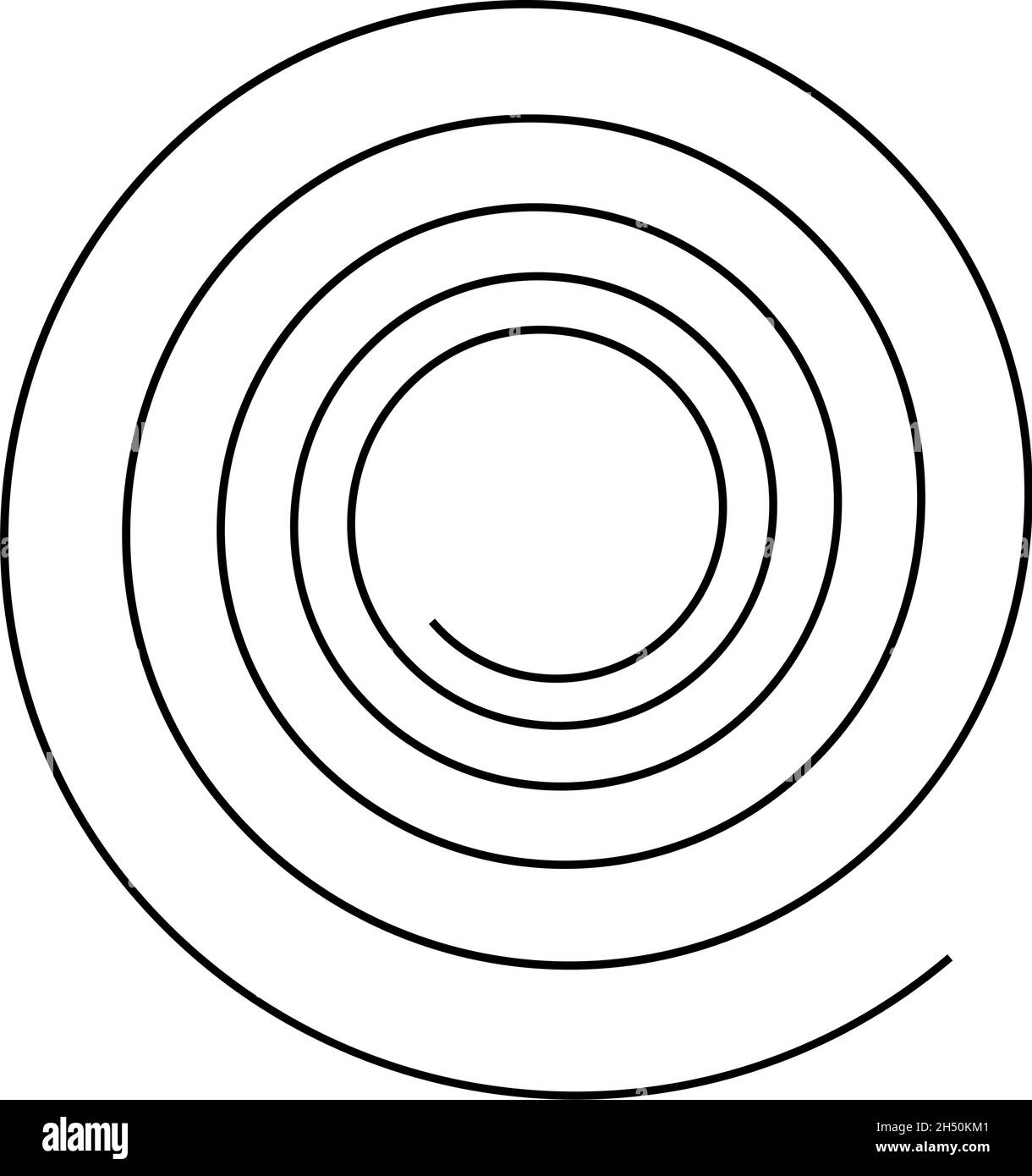 Spiral, swirl, twirl element. Bine, tendril shapes. Curly, curvy and