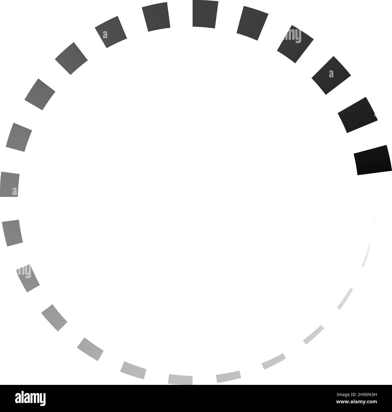 Progress, steps, phases indicator. Preloader, buffer shape. Circle