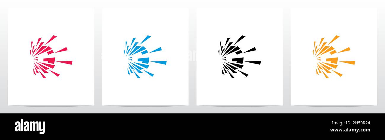 Exploding G Logo Debris Explosion On Letter Logo Design G Stock Vector Image & Art - Alamy