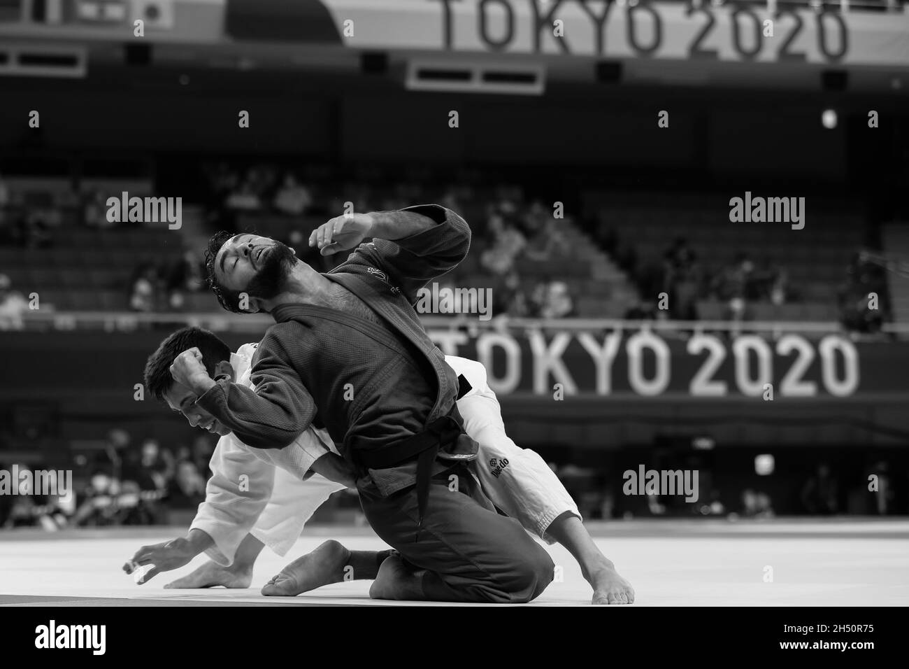 JULY 24th, 2021 - TOKYO, JAPAN: Luka MKHEIDZE of France beats Francisco