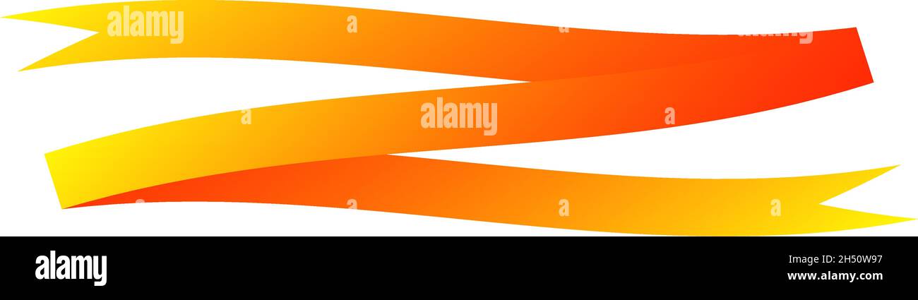 Horizontal Ribbon Header Banner, ribbon horizontal shape, design element - stock vector ...